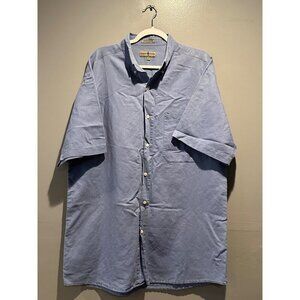 Vintage Robert Stock short sleeve button up Shirt Men's Size LT Blue